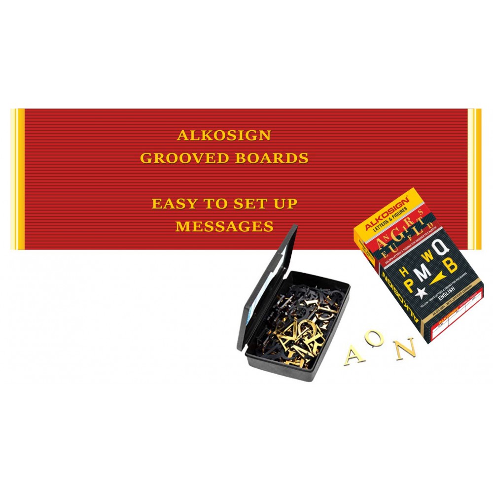 Golden Letters  For Grooved Boards