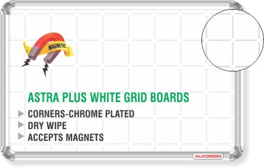 Astra Plus White Grid Board
